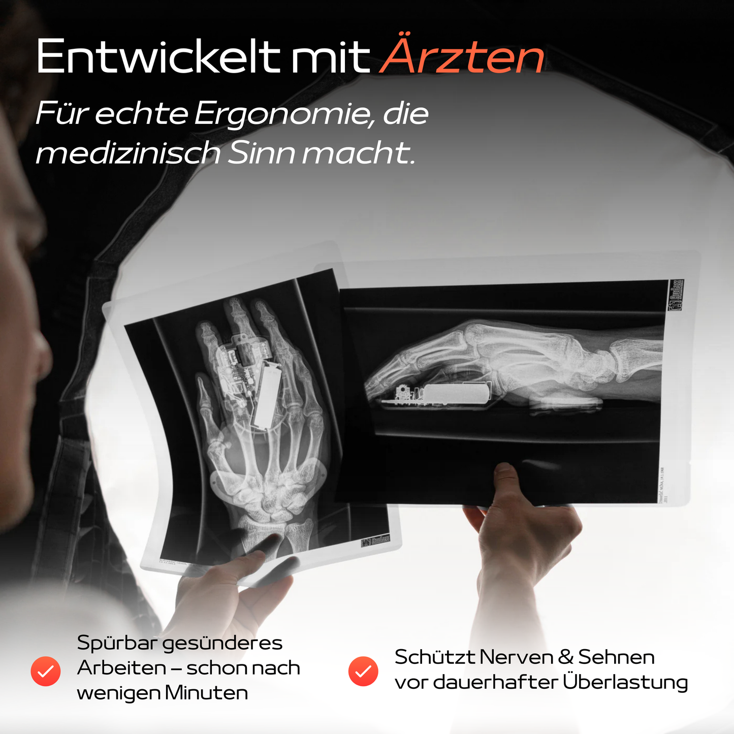 ErgoMotion™ - Handgelenk Support gegen Mausarm - für mehr für mehr Komfort & Fokus