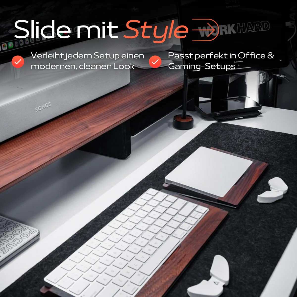 ErgoMotion™ - Handgelenk Support gegen Mausarm - für mehr für mehr Komfort & Fokus